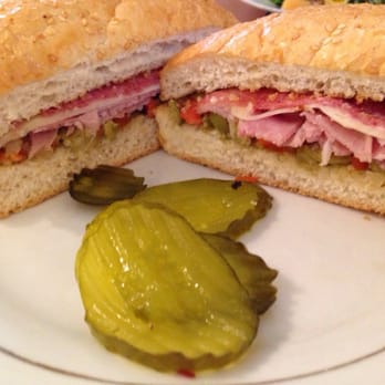 Main Street Market Cafe - Muffuletta and those out the world pickles I was talking about - Cajun/Creole Near Me - Vicksburg, Mississippi