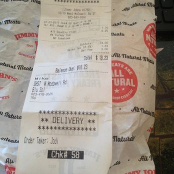 Jimmy John's - Here the proof on the order that took two hours - Sandwiches Near Me - Avondale, Arizona Jimmy John's - Here the proof on the order that took two hours - Sandwiches Near Me - Avondale, Arizona