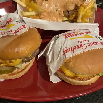 In-N-Out Burger - Arrived at the drive thru at 3:50pm on a Wednesday (12/23) and was out by 5:20pm - well worth the wait! - Fast Food Near Me - Aurora, Colorado