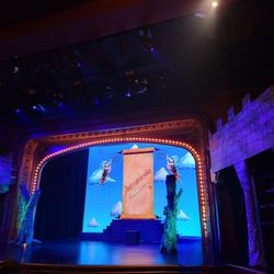 High Street Arts Center - Stage at Intermission for "Spamalot".