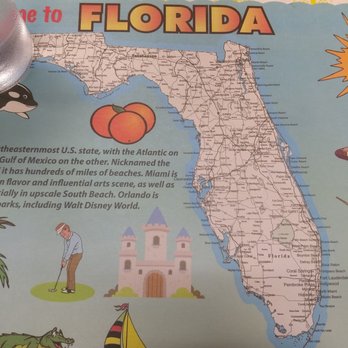 El Prado Restaurant & Bakery - Nostalgic placemats - Bakeries Near Me - Miami, Florida