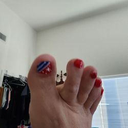 Infinity Nails and Spa - American flag for independence day