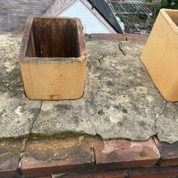 Victorian Chimney Service - Chimney Crown - before repair