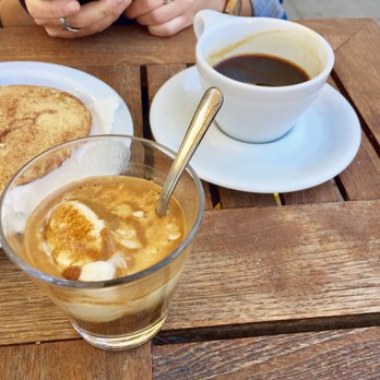 Temple Coffee - Affogato with vegan butter pecan ice cream - Coffee & Tea Near Me - Sacramento, California Temple Coffee - Affogato with vegan butter pecan ice cream - Coffee & Tea Near Me - Sacramento, California