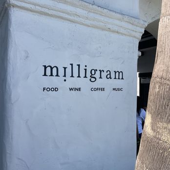 Milligram  - signage - Cafes Near Me - Costa Mesa, California