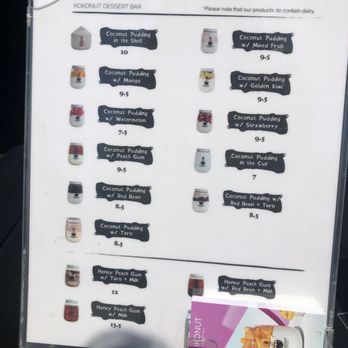KOKONUT - Menu - Ice Cream & Frozen Yogurt Near Me - Costa Mesa, California