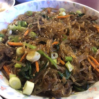 Bulgogi House - Japchae- clear noodles with vegetables- one of my favorites - Korean Near Me - Saint Robert, Missouri