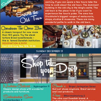 Jetaway Guru - Part of our itinerary - with restaurant reservations for dinner and shopping suggestions tailored to what we like to buy. - Travel Services Near Me - New York, New York