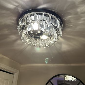 Able Electrical Services - Entry light with lots of beautiful tear drops. - Electricians Near Me - Glen Burnie, Maryland