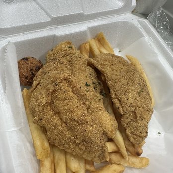 Catfish Station - Fried catfish and fries with Sweet Corn Hushpuppies - Seafood Near Me - Spring, Texas Catfish Station - Fried catfish and fries with Sweet Corn Hushpuppies - Seafood Near Me - Spring, Texas