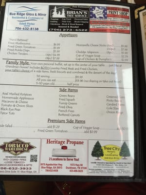 Menu photo 7 Pat's Kountry Kitchen Mc Caysville, GA
