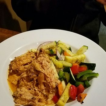 Bushfire Kitchen - Temecula - Thai chicken curry bowl on a bed of white rice w/Grilled veggies - Gluten-Free Near Me - Temecula, California