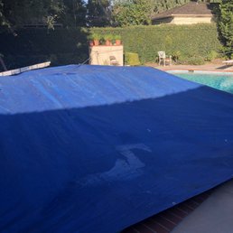 Covering the pool Covering the pool