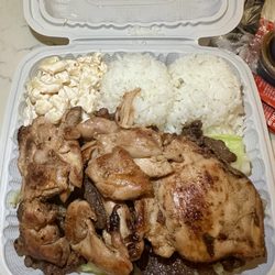 Q & Q Hawaiian BBQ - Chicken & Beef Combo