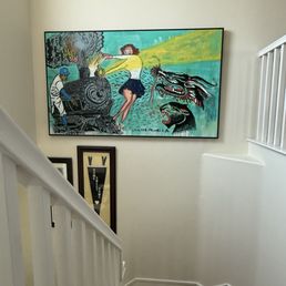 Framed painting