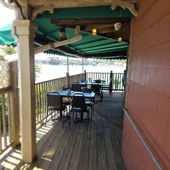 Paul's Pasta Shop - Deck seating has about 7 tables seating 4 people each - Italian Near Me - Groton, Connecticut
