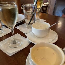 Turner's Seafood - Lobster bisque and Clam Chowder