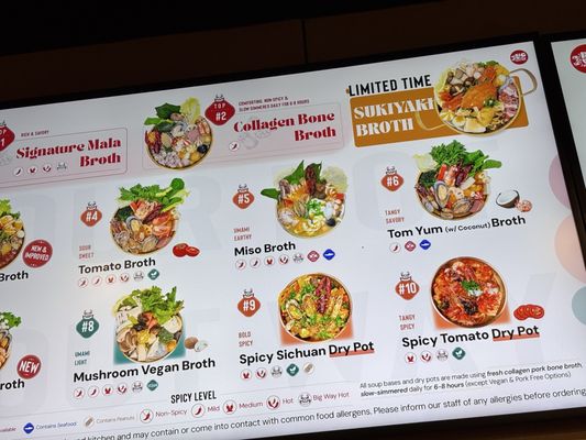 Menu photo 1 Big Way Hot Pot Rowland Heights, CA Menu photo 1 Big Way Hot Pot Rowland Heights, CA
