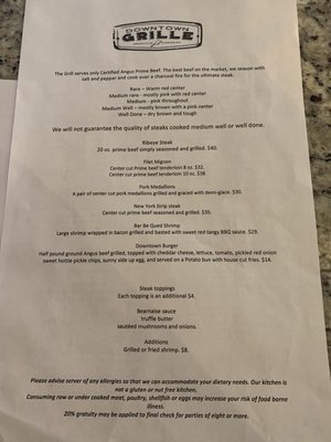 Menu photo 3 Downtown Grille Greenville, MS