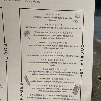 Dread River Distilling Company - Cocktail menu - Distilleries Near Me - Birmingham, Alabama
