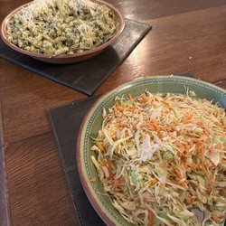 Slaw and pesto pasta