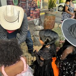 The farm came to the trunk or treat event! What a wonderful experience for our children.