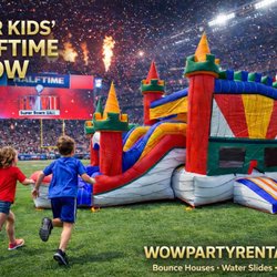 Wow Party Rentals - Bouncy castle with slide