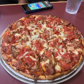 Dante's Pizza - Pep, sausage and ham pizza - Pizza Near Me - Columbus, Ohio