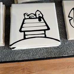 Made in Muncie Pottery - Snoopy on his house