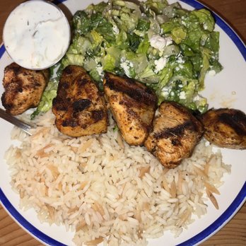 Mandolin Aegean Bistro - Chicken Kebab - Mediterranean Near Me - Miami, Florida