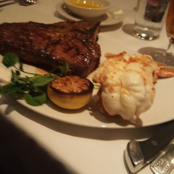 Morton's The Steakhouse - T-bone with Lobster tail - Steakhouses Near Me - Northbrook, Illinois Morton's The Steakhouse - T-bone with Lobster tail - Steakhouses Near Me - Northbrook, Illinois
