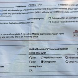 David Holder DC, CME - Walk In DOT Exams