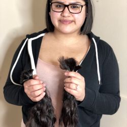Hair by Jeri Jordan - One of our beautiful clients that was ready for a change & C H O P!