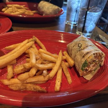 Red Heat Tavern - The honey mustard cheese, chicken and bacon wrap. - American Near Me - South Windsor, Connecticut