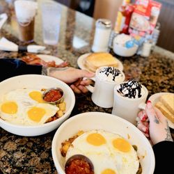 The Big Biscuit - Hot chocolate and Scram bowl