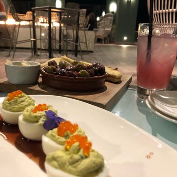 AC Hotel - Rooftop appetizers - Hotels Near Me - Asheville, North Carolina