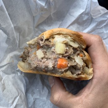 Pasty Kitchen - Middle of large beef pastry - British Near Me - Los Alamitos, California Pasty Kitchen - Middle of large beef pastry - British Near Me - Los Alamitos, California