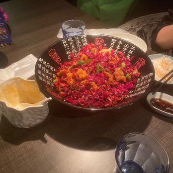 Uluh - Sichuan Chili Fried Chicken with Pineapple - Tea Rooms Near Me - New York, New York Uluh - Sichuan Chili Fried Chicken with Pineapple - Tea Rooms Near Me - New York, New York