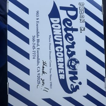 Peterson's Donut Corner - Donuts Near Me - Escondido, California Peterson's Donut Corner - Donuts Near Me - Escondido, California