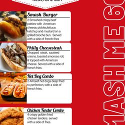 Smash Me 607 - Current Menu