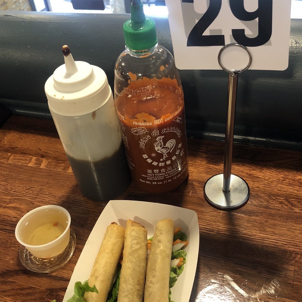 Pho King Express - a plate of spring rolls and a bottle of ketchup - Vietnamese Near Me - Atlanta, Georgia Pho King Express - a plate of spring rolls and a bottle of ketchup - Vietnamese Near Me - Atlanta, Georgia