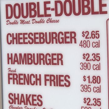 In-N-Out Burger - Menu - Fast Food Near Me - Phoenix, Arizona
