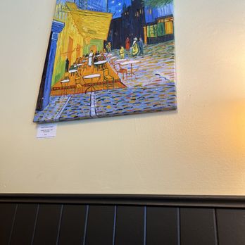 Van Gogh Coffeehouse - a painting on the wall - Coffee & Tea Near Me - Seattle, Washington