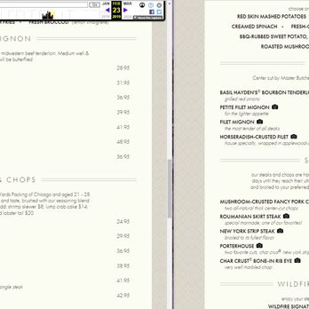 Wildfire - Be prepared: Prices (like everywhere due to COVID) have gone up. Feb 2019 on the left, May 2022 on the right. +3% surcharge. - American Near Me - Glenview, Illinois Wildfire - Be prepared: Prices (like everywhere due to COVID) have gone up. Feb 2019 on the left, May 2022 on the right. +3% surcharge. - American Near Me - Glenview, Illinois