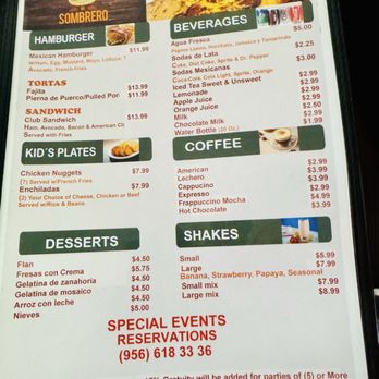 Mi Sombrero Restaurant - Menu - Mexican Near Me - Mcallen, Texas Mi Sombrero Restaurant - Menu - Mexican Near Me - Mcallen, Texas