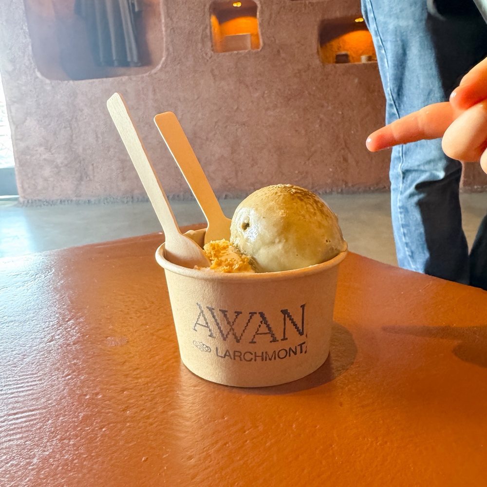 Awan - Balinese vanilla bean and nekohama hojicha - Ice Cream & Frozen Yogurt Near Me - Los Angeles, California Awan - Balinese vanilla bean and nekohama hojicha - Ice Cream & Frozen Yogurt Near Me - Los Angeles, California