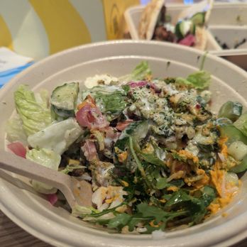 CAVA - Steak Bowl with so many tasty toppings and sauces. So many options - Mediterranean Near Me - Carson, California CAVA - Steak Bowl with so many tasty toppings and sauces. So many options - Mediterranean Near Me - Carson, California