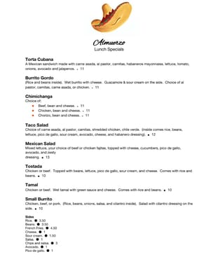 Menu photo 8 Habaneros Paso Robles, CA Menu photo 8 Habaneros Paso Robles, CA