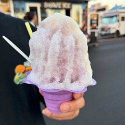 Ube shave ice