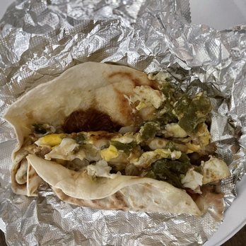 Tacos Ivan - Nopales con egg and beans! - Mexican Near Me - Austin, Texas